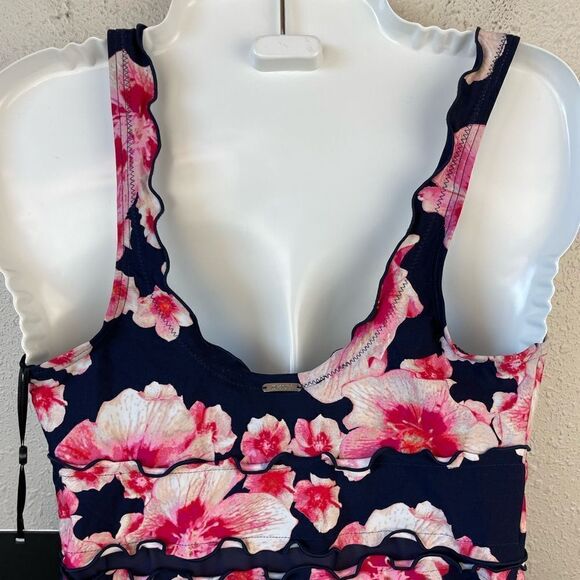 NWT DKNY Floral Tankini and Matching Swim Bottoms Multiple Sizes - Picture 6 of 8